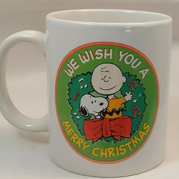 2011 Peanuts Worldwide LLC Snoopy Charlie Brown Woodstock Christmas Mug - Picture 2 of 8